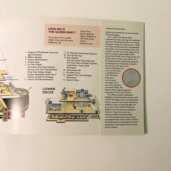 Vintage 1985 The Queen Mary and the Spruce Goose Souvenir California Brochure - Picture 15 of 16